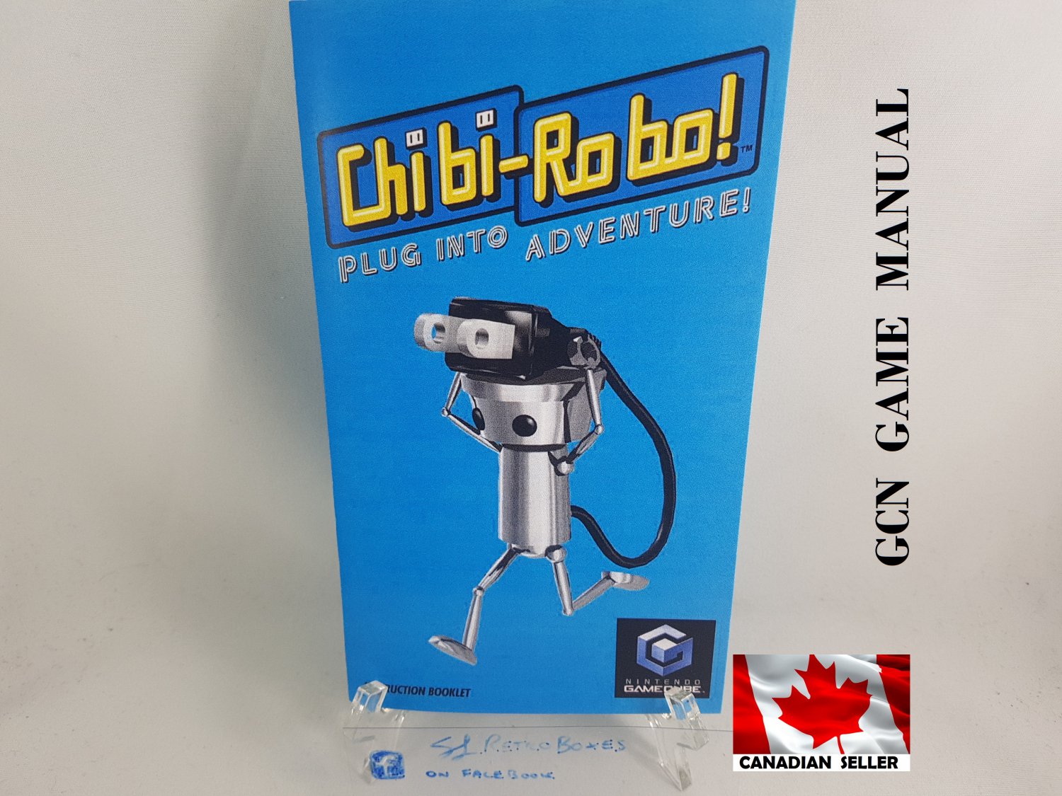 MANUAL GCN - CHIBI-ROBO - Nintendo Gamecube Replacement Instruction Booklet