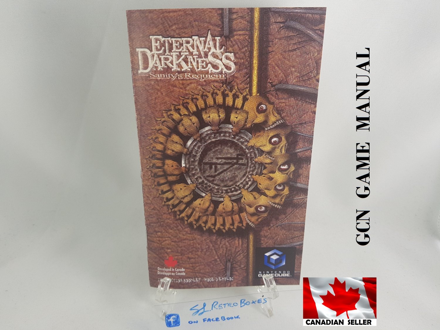 MANUAL GCN - ETERNAL DARKNESS - Nintendo Gamecube Replacement Instruction Booklet