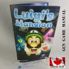 MANUAL GCN - LUIGI'S MANSION - Nintendo Gamecube Replacement Instruction Booklet