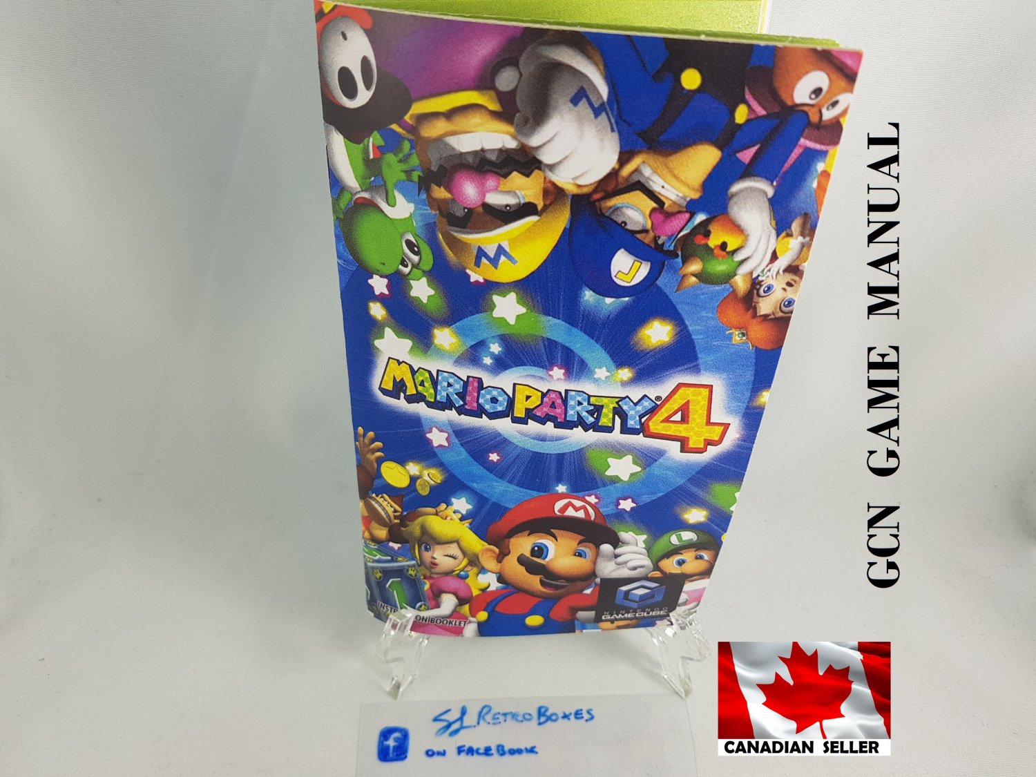 MANUAL GCN - MARIO PARTY 4 - Nintendo Gamecube Replacement Instruction Booklet