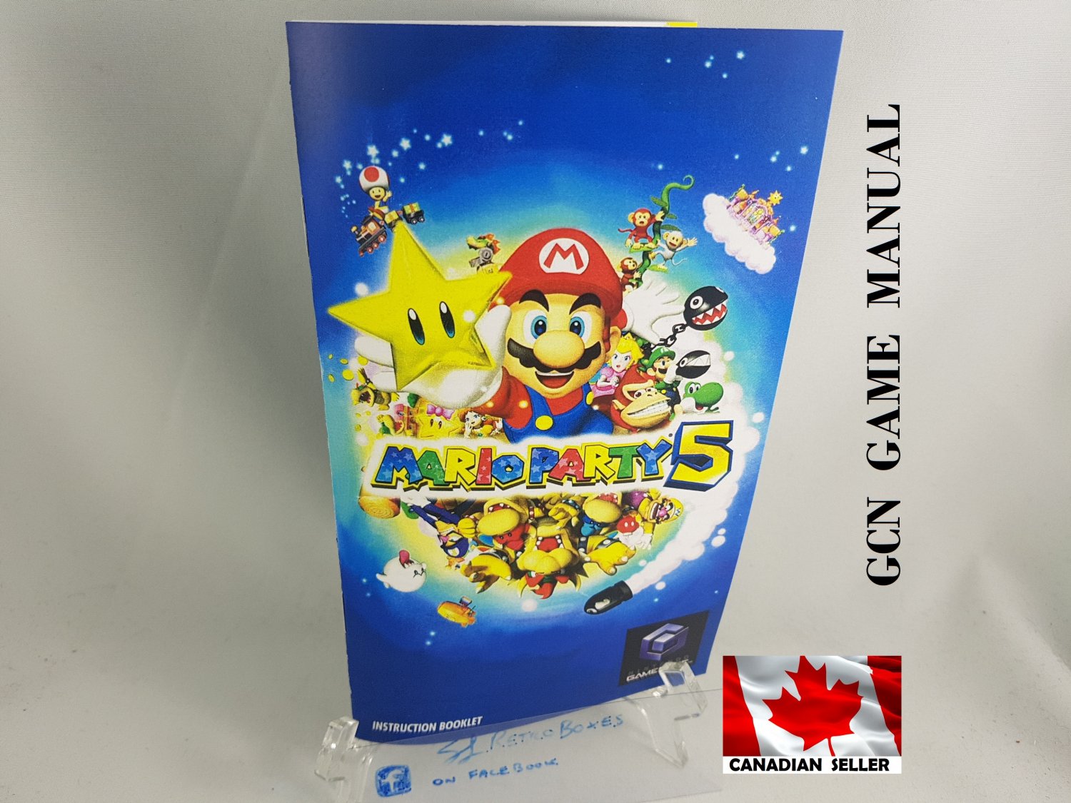 MANUAL GCN - MARIO PARTY 5 - Nintendo Gamecube Replacement Instruction Booklet