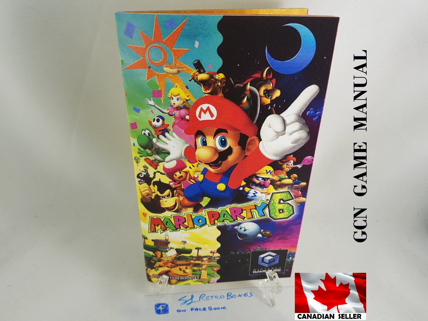 MANUAL GCN - MARIO PARTY 6 - Nintendo Gamecube Replacement Instruction Booklet