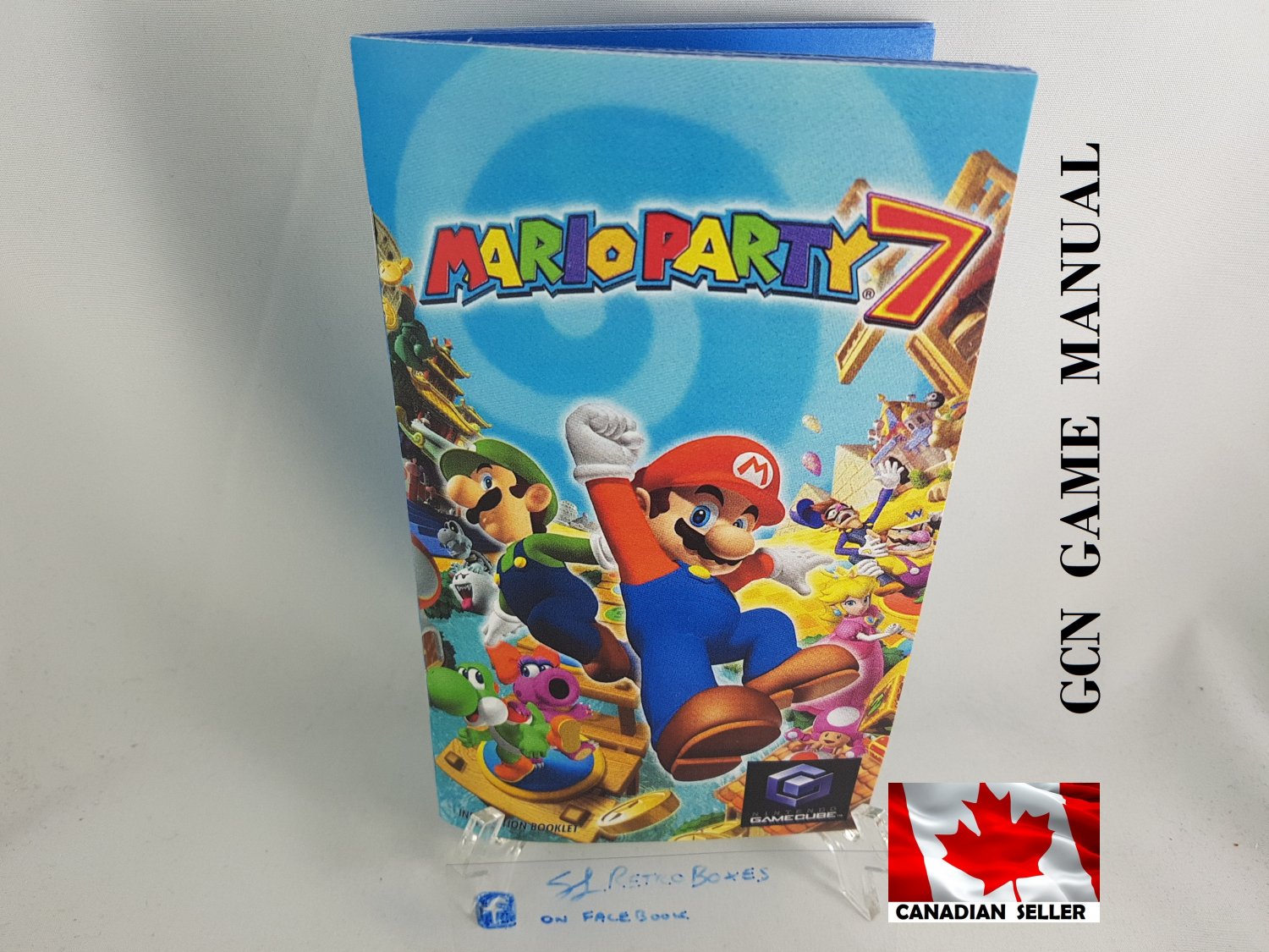 MANUAL GCN - MARIO PARTY 7 - Nintendo Gamecube Replacement Instruction Booklet