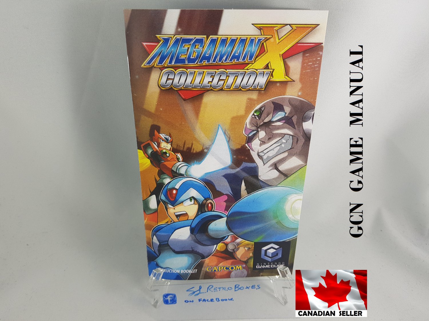 MANUAL GCN - MEGA MAN X COLLECTION - Nintendo Gamecube Replacement Instruction Booklet