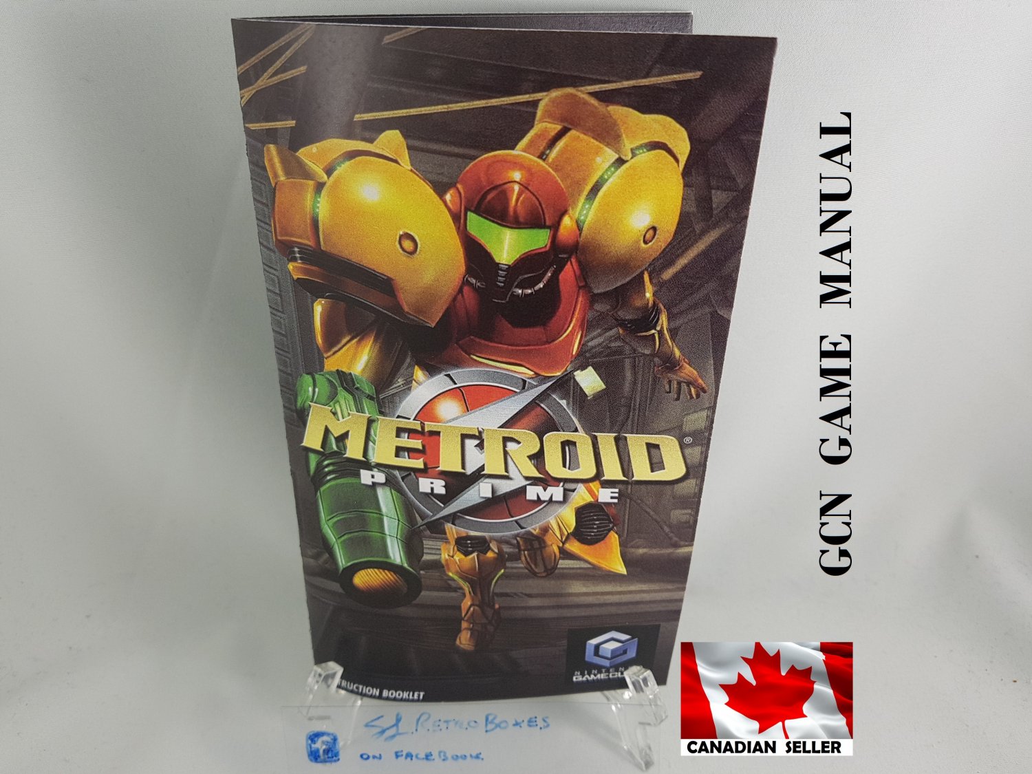 MANUAL GCN - METROID PRIME - Nintendo Gamecube Replacement Instruction Booklet