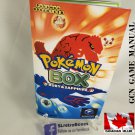MANUAL GCN - POKEMON BOX RUBY & SAPPHIRE - Nintendo Gamecube Replacement Instruction Booklet