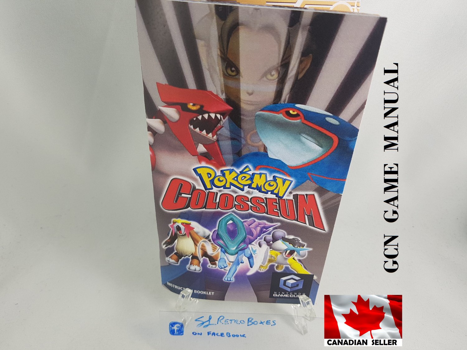 MANUAL GCN - POKEMON COLOSSEUM - Nintendo Gamecube Replacement Instruction Booklet