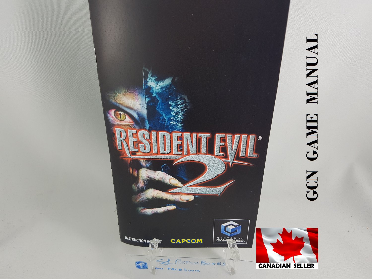 MANUAL GCN - RESIDENT EVIL 2 - Nintendo Gamecube Replacement Instruction Booklet