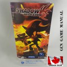 MANUAL GCN - SHADOW THE HEDGEHOG - Nintendo Gamecube Replacement Instruction Booklet