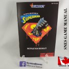 MANUAL SNES - DEATH AND RETURN OF SUPERMAN - Super Nintendo Replacement Instruction Manual Booklet