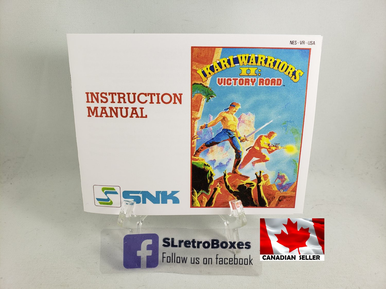 MANUAL NES - IKARI WARRIORS 2 - Nintendo Replacement Instruction Manual Booklet