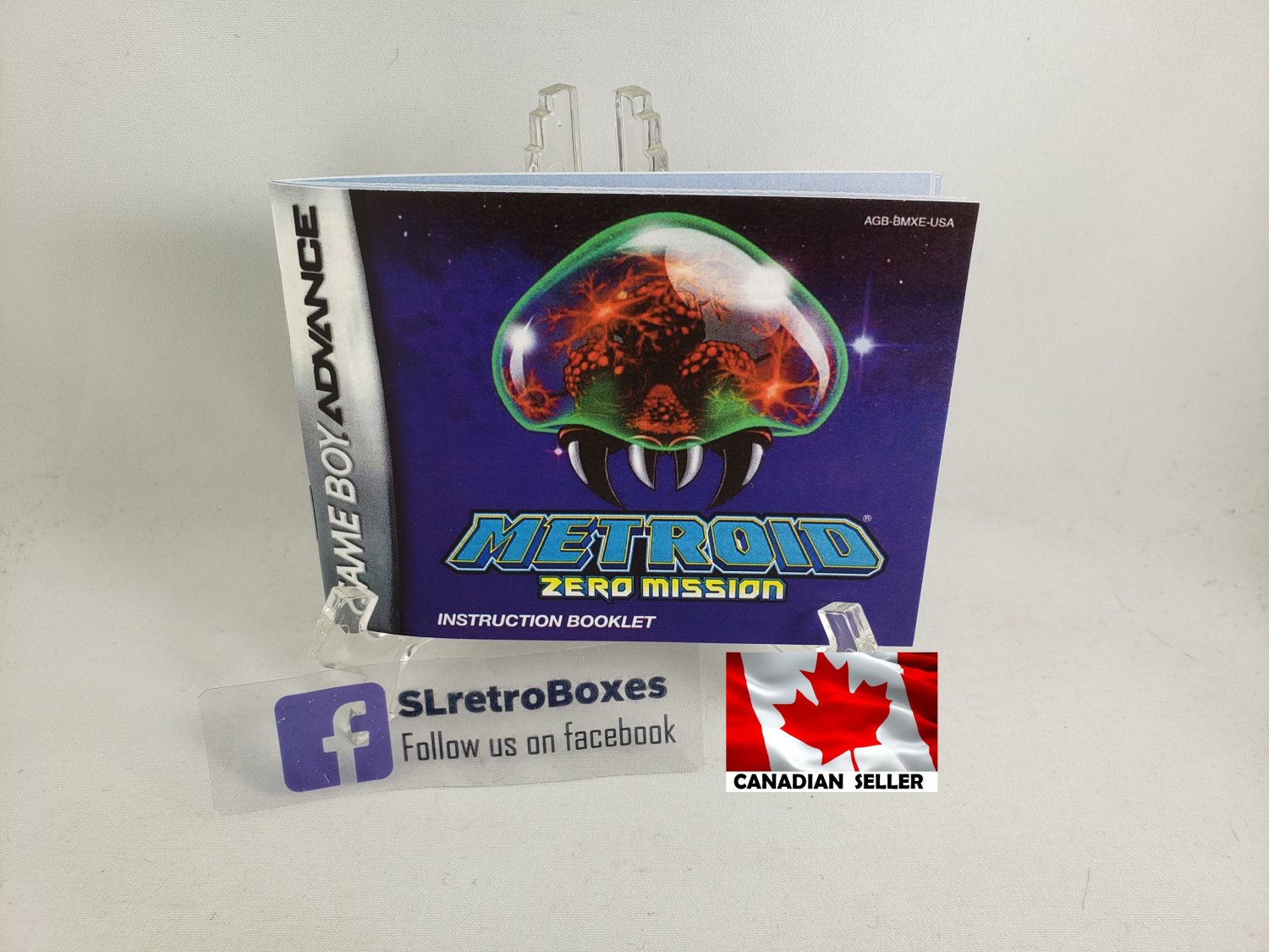 MANUAL GBA - METROID ZERO MISSION - Game Boy Advance Replacement Instruction Booklet