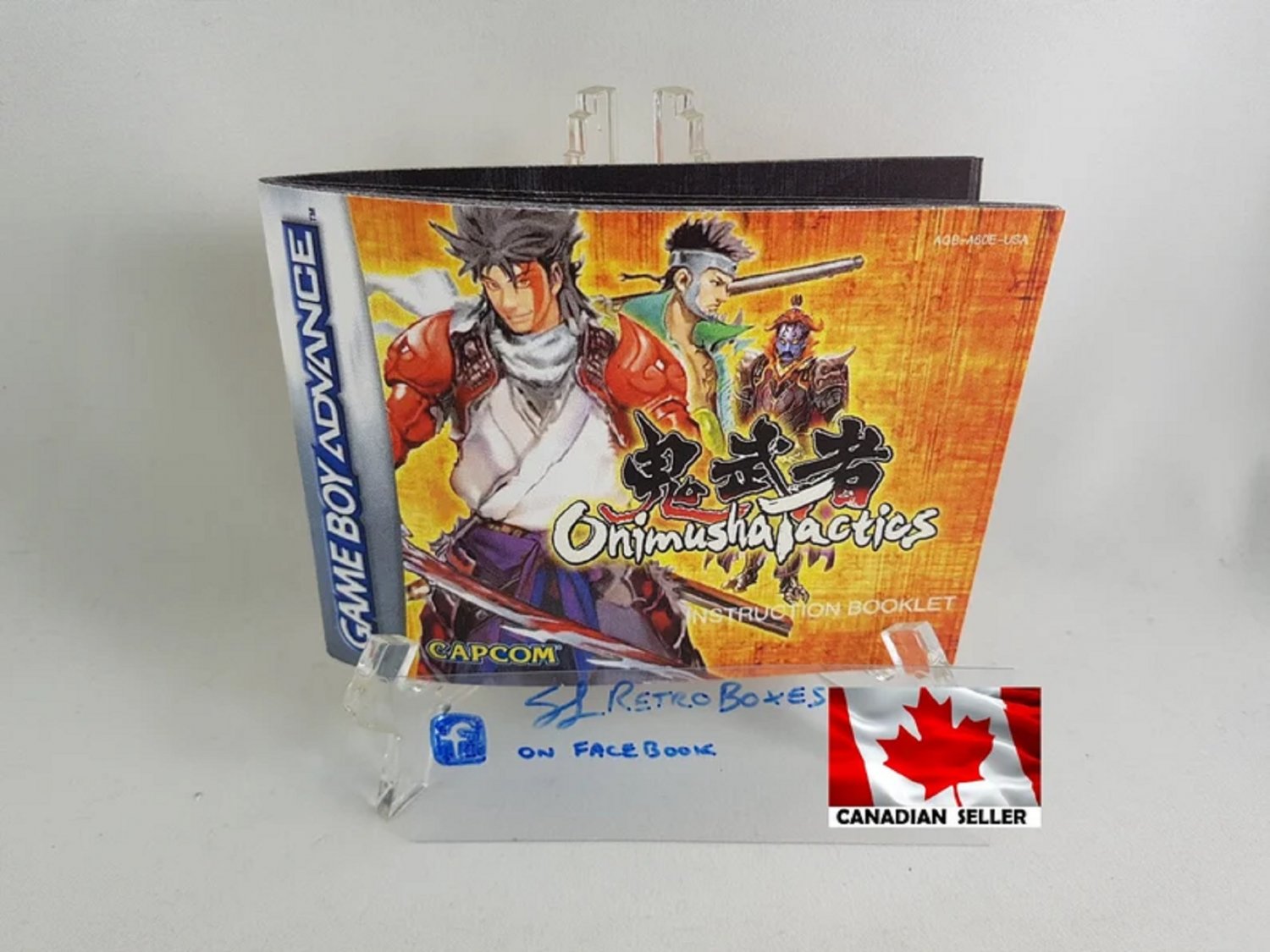 MANUAL GBA - ONIMUSHA TACTICS - Game Boy Advance Replacement Instruction Booklet