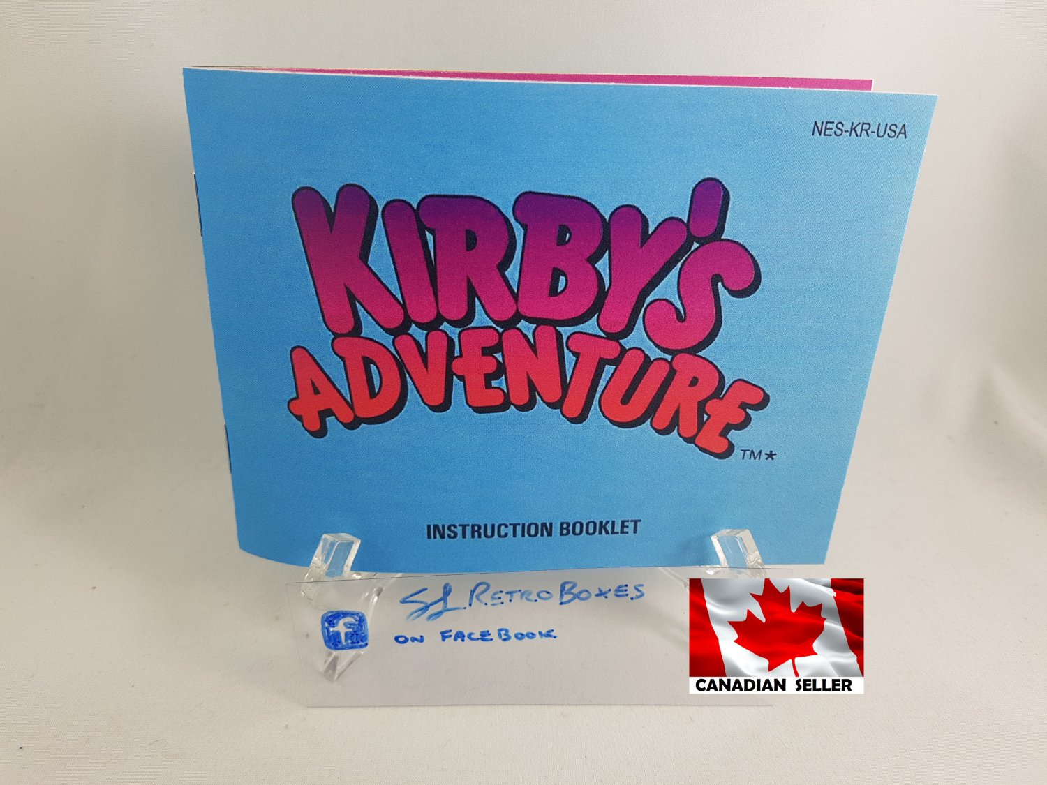 MANUAL NES - KIRBY'S ADVENTURES - Nintendo Replacement Instruction Manual Booklet