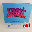MANUAL NES - KIRBY'S ADVENTURES - Nintendo Replacement Instruction Manual Booklet