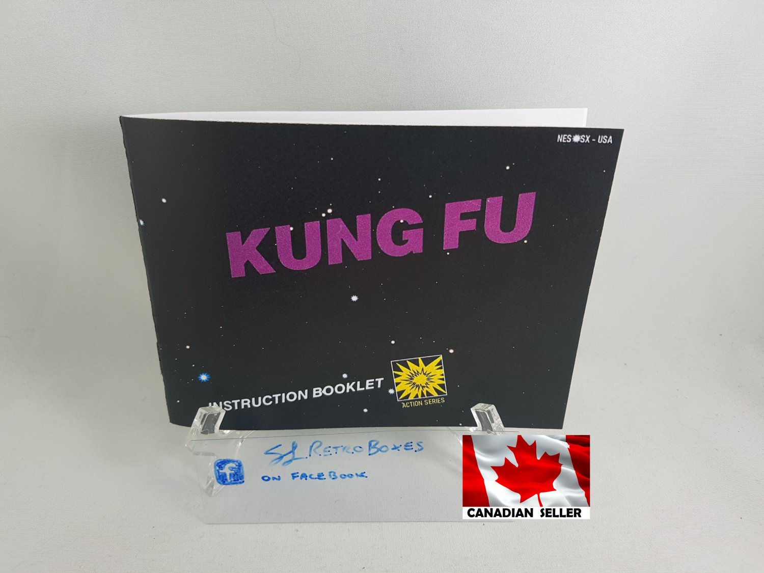 MANUAL NES - KUNG FU - Nintendo Replacement Instruction Manual Booklet