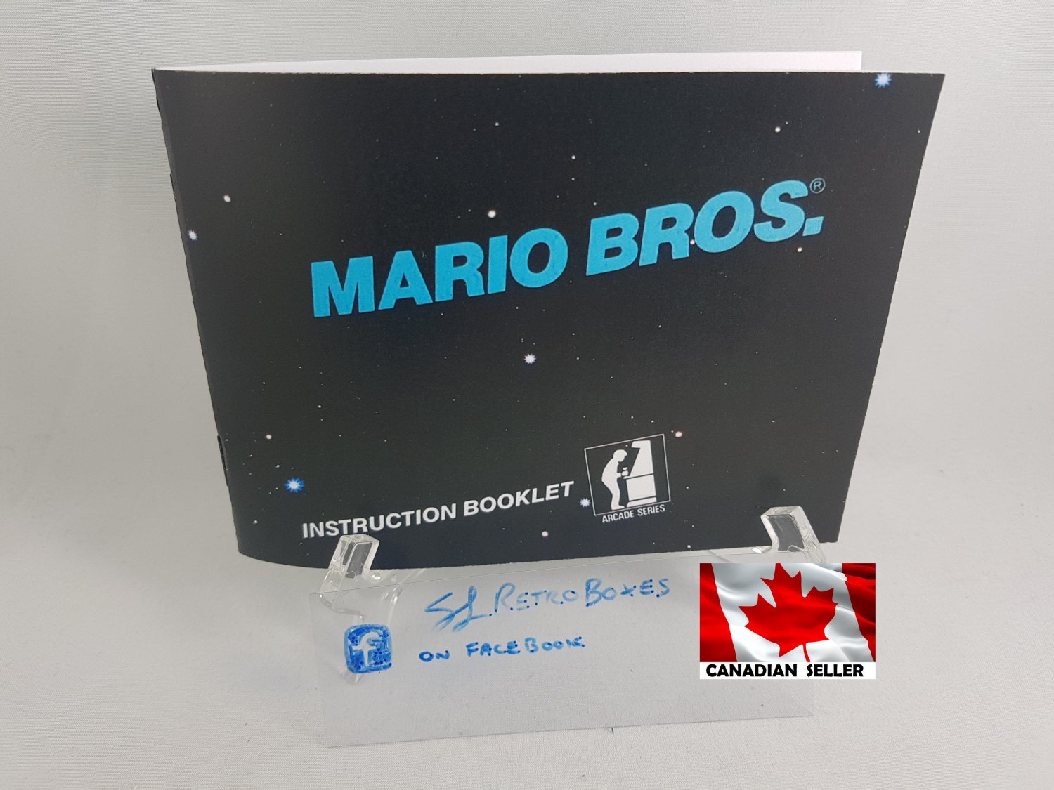 MANUAL NES - MARIO BROS. ARCADE - Nintendo Replacement Instruction Manual Booklet