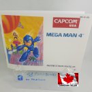 MANUAL NES - MEGA MAN 4 - Nintendo Replacement Instruction Manual Booklet Megaman IV