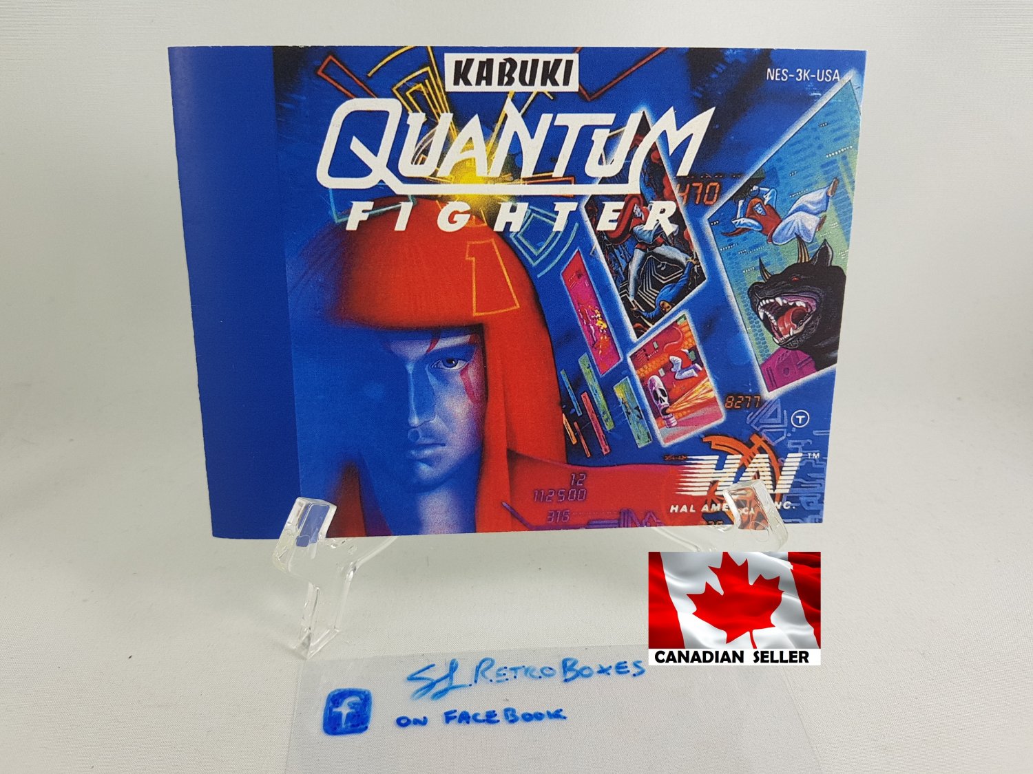 MANUAL NES - KABUKI QUANTUM FIGHTER - Nintendo Replacement Instruction Manual Booklet