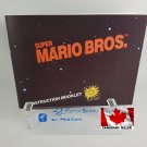 MANUAL NES - SUPER MARIO BROS. - Nintendo Replacement Instruction Manual Booklet