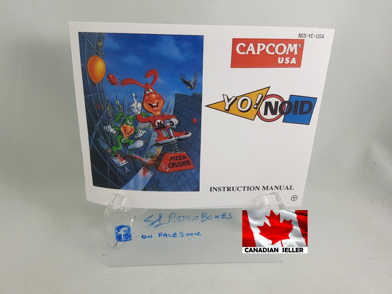 MANUAL NES - YO! NOID - Nintendo Replacement Instruction Manual Booklet