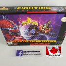 POWER RANGERS THE FIGHTING EDITION - SNES, Super Nintendo Box w/ Insert Tray & PVC Protector