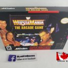WWF WRESTLEMANIA THE ARCADE GAME - SNES, Super Nintendo Custom Box w/ Insert Tray & PVC Protector