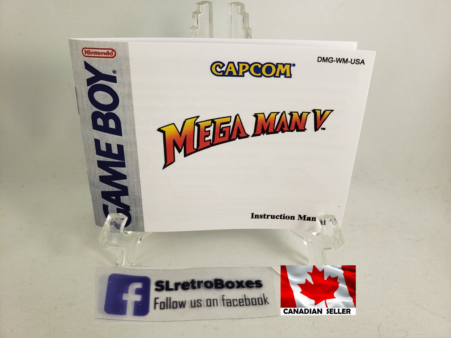 MANUAL GAME BOY - MEGA MAN V - Gameboy Replacement Instruction Booklet Megaman 5