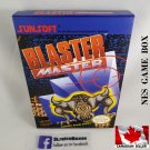 BLASTER MASTER - NES, Nintendo Custom replacement BOX optional w/ Dust Cover & PVC Protector