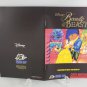 MANUAL SNES - BEAUTY AND THE BEAST - Super Nintendo Replacement Instruction Booklet DISNEY