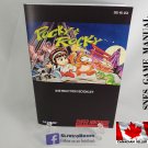 MANUAL SNES - POCKY & ROCKY  Super Nintendo Replacement Instruction Booklet
