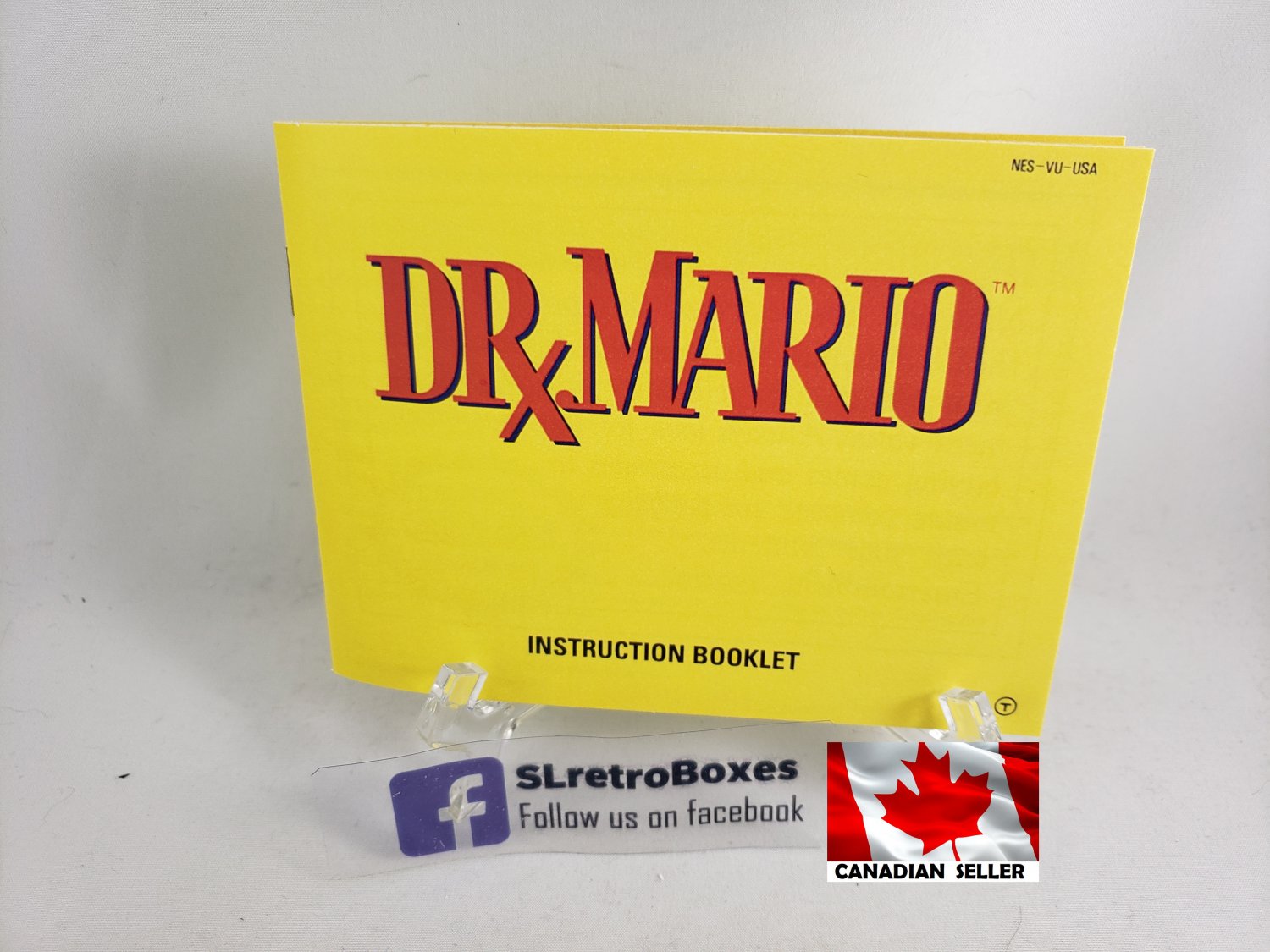 MANUAL NES - DR. MARIO - Nintendo Replacement Instruction Manual Booklet
