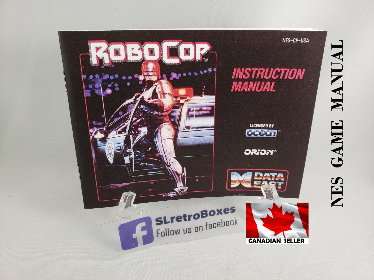 MANUAL NES - ROBOCOP - Nintendo Replacement Instruction Manual Booklet