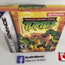 TEENAGE MUTANT NINJA TURTLES TMNT - Nintendo GBA Custom Box optional w/ Insert Tray & PVC Protector