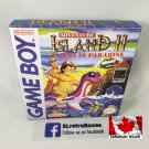 ADVENTURE ISLAND II: ALIENS IN PARADISE - Nintendo Game Boy Custom replica Box w/ Insert Tray & PVC