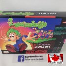LEMMINGS - SNES, Super Nintendo Custom replacement Box optional w/ Insert Tray & PVC Protector