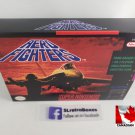AERO FIGHTERS - SNES, Super Nintendo Custom replacement Box optional w/ Insert Tray & PVC Protector