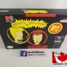 BEAVIS AND BUTTHEAD - SNES, Super Nintendo Custom replacement Box optional w/ Insert Tray & PVC