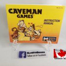MANUAL NES - CAVEMAN GAMES - Nintendo Replacement Instruction Manual Booklet Cave Man