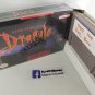 DRACULA, BRAM STOKER'S - SNES, Super Nintendo Custom replacement Box optional w/ Insert Tray & PVC