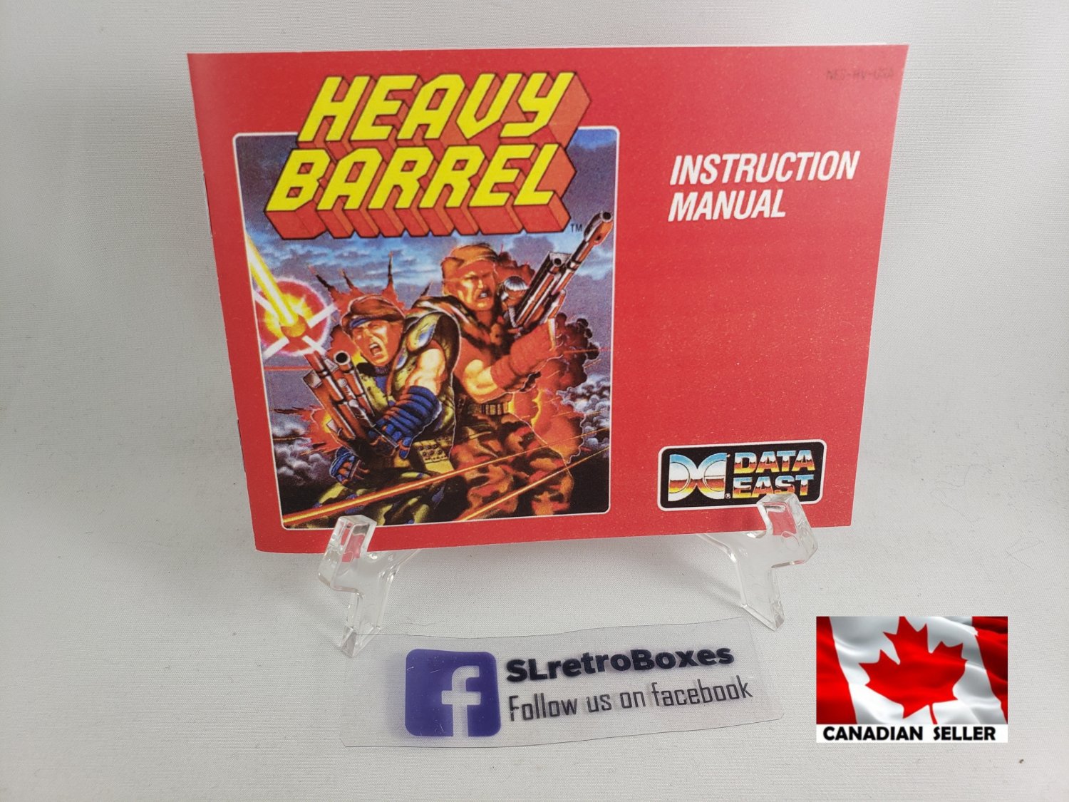 MANUAL NES - HEAVY BARREL - Nintendo Replacement Instruction Manual Booklet SHOOTER