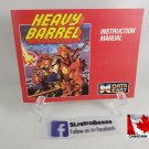 MANUAL NES - HEAVY BARREL - Nintendo Replacement Instruction Manual Booklet SHOOTER
