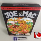 JOE AND MAC - NES, Nintendo Custom replacement BOX optional w/ Dust Cover & PVC Protector