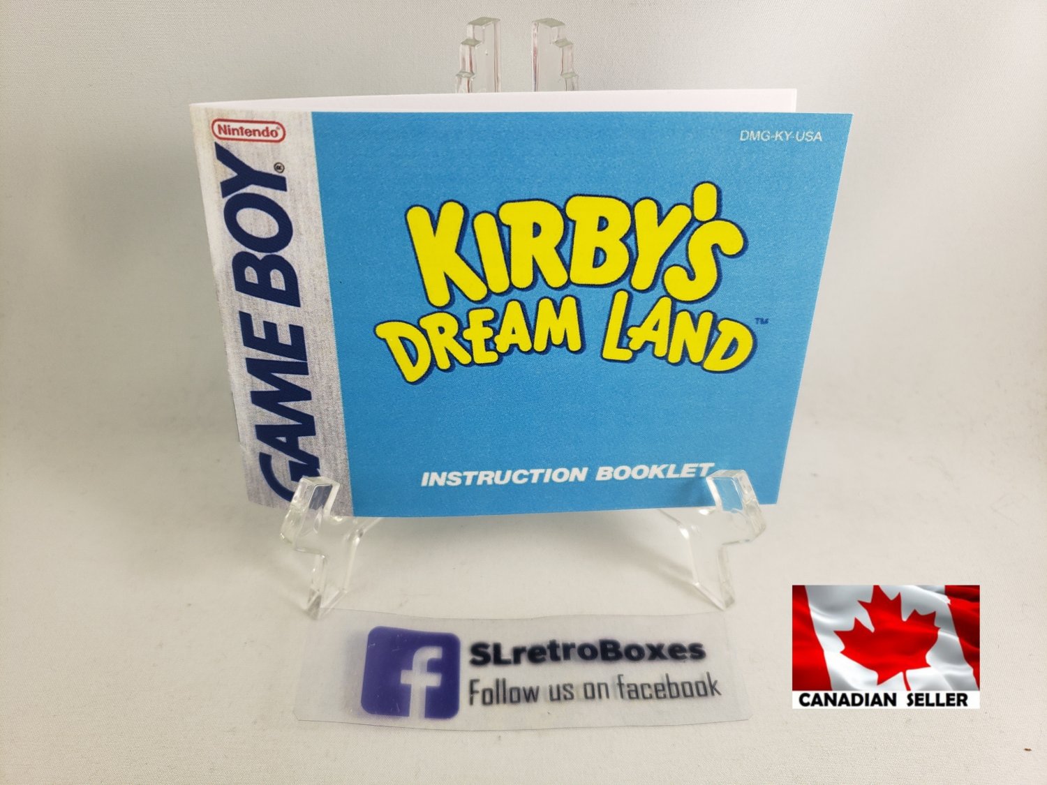 MANUAL GAME BOY = KIRBY'S DREAM LAND Gameboy Replacement Instruction Booklet