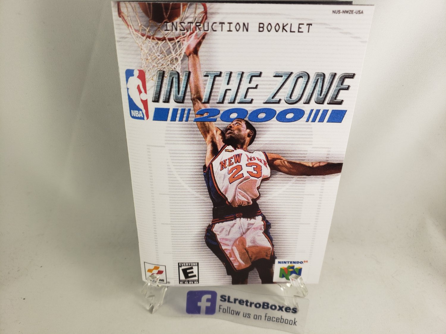 MANUAL N64 - NBA IN THE ZONE 2000 - Nintendo64 Replacement Instruction Manual Booklet