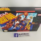 NCAA BASKETBALL - SNES, Super Nintendo replacement Box optional w/ Insert Tray & PVC Protector