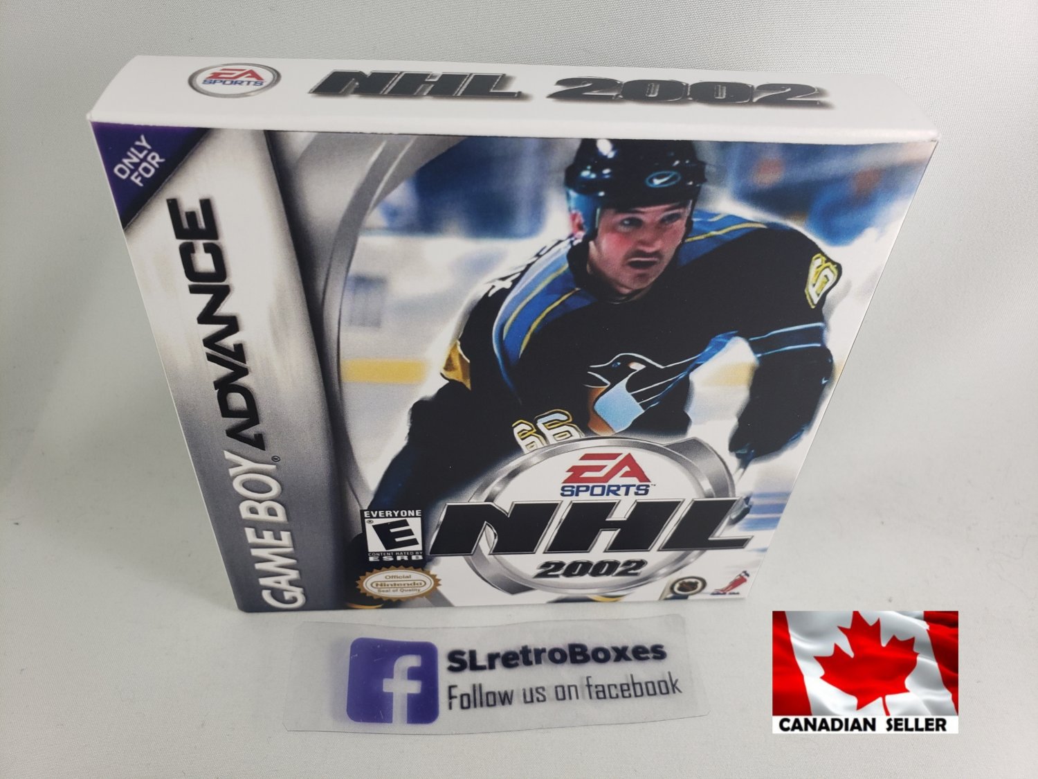 NHL 2002 HOCKEY - Nintendo GBA Custom Box optional w/ Insert Tray & PVC Protector