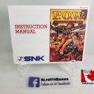 MANUAL NES - P.O.W. PRISONERS OF WAR - Nintendo Replacement Instruction Manual Booklet POW