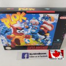 PLOK - SNES, Super Nintendo replacement Box optional w/ Insert Tray & PVC Protector