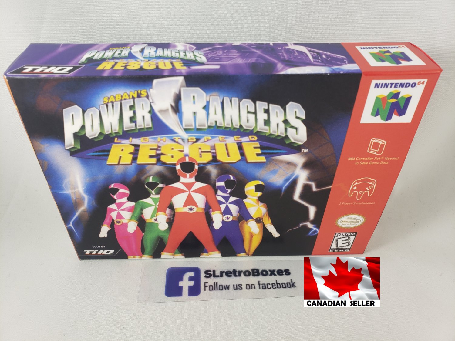 POWER RANGERS LIGHTSPEED RESCUE - N64, Nintendo64 replacement Box ...